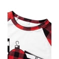 thumbnail image 5 of Christmas Pajamas for Family Joy to the World Plaid Pjs Matching Sets Xmas Holiday Pajamas Lounge Home Jammies Christmas Outfits, 5 of 10