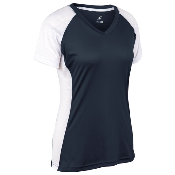 Infinite V-Neck SS Jersey - NAVY,WHITE - XL