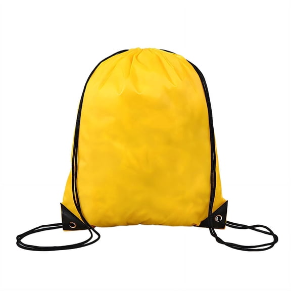 GASTROPOD 2026 New Drawstring Backpack Ultra Portable Drawstring Bags Wide Storage Fully Adjustable Straps for Gym School Travel Draw String Back Bag Style2 Yellow