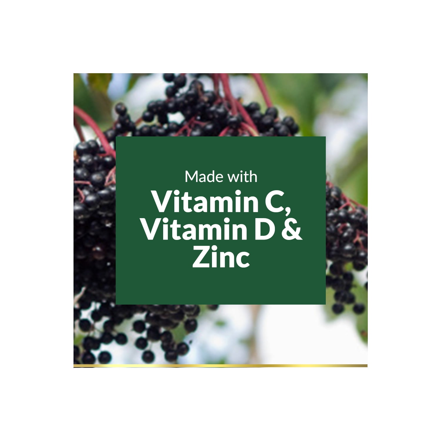 Nature's Bounty Elderberry Immune Support Gummies, 100 Mg, 120 Count