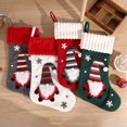thumbnail image 1 of Paquete de 4 calcetines de Navidad, calcetines de Navidad de punto de cable rústico de gran tamaño en rojo y verde, para decoraciones de temporada de vacaciones familiares JAMW Sencillez, 1 of 5