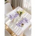 thumbnail image 5 of Purple Leaves Placemats Set of 4, Summer Botanical Placemats for Dining Table, Place Mats for Kitchen Tabletop, Waterproof Wipeable Dining Table Mats Set, 5 of 9