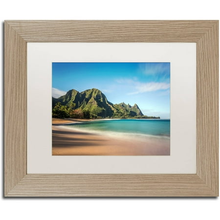 Trademark Fine Art Makua Beach Kauai Canvas By Pierre Leclerc Trademark Fine Art Makua Beach Kauai Canvas By Pierre Leclerc White Matte