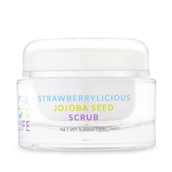 Sea Spa Life Strawberrylicious Jojoba Seed Exfoliating Face Scrub an Amazing Gentle Face Scrub, Hydrate, Facial Exfoliator, Rejuvenate, Radiant, Paraben Free