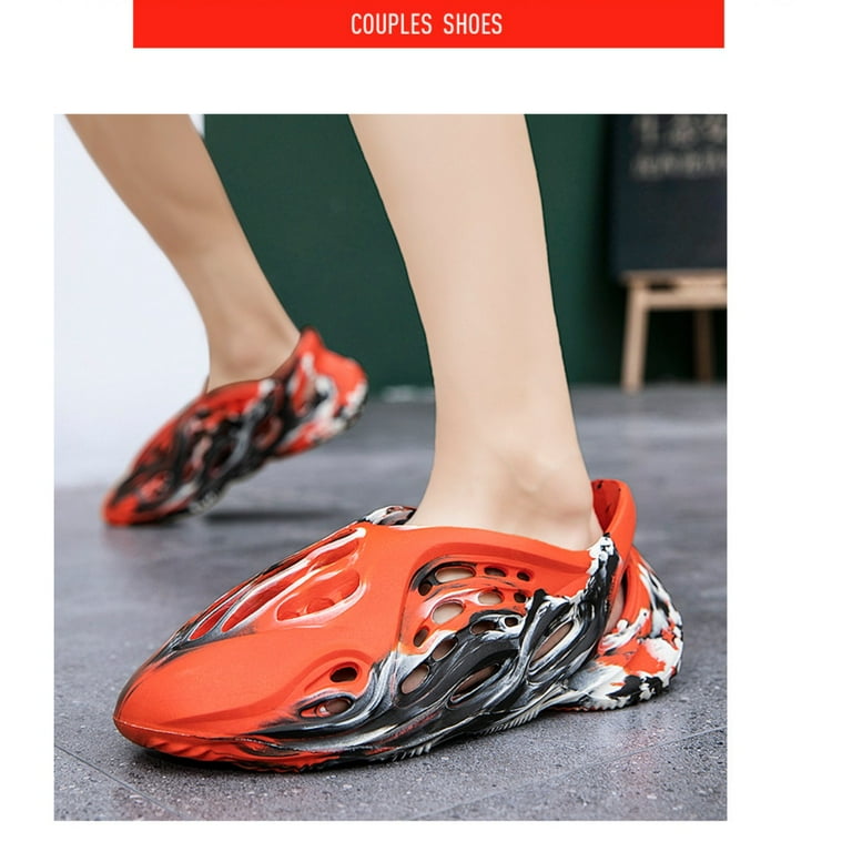 Kanye West Orange Yeezy Foam Runners Sneakers Kanye Walmart Shoes