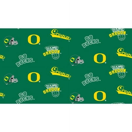 University of Oregon Super Soft Collegiate Classic Fleece Allover Design-Sold by the Yard