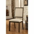 thumbnail image 1 of Benzara BM131301 Colette Chaise d'Appoint Industrielle&44; Chêne Rustique - Lot de 2, 1 of 1
