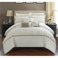 thumbnail image 1 of Chic Home CS2124-US Penelope Pleated & Ruffled Bed in a Bag Comforter Set with Sheets - Beige - Queen - 10 Piece, 1 of 1