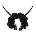 thumbnail image 1 of Diadema de Cuerno de antílope Yinane decoración gótica para disfraz de mujer Halloween 18 cm, 1 of 8