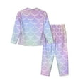 thumbnail image 2 of Disketp Pajamas Set Long Sleeve Sleepwear Womens Button Down Nightwear Pj Sets-Fish Scale1, 2 of 9