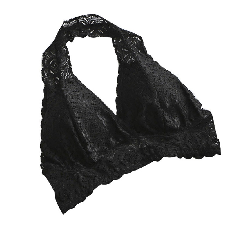 black lace push up bralette