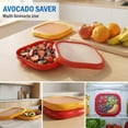 thumbnail image 5 of 2 Pack Silicone Food Storage Containers, Reusable Vegetable Fresh Keeping Box, Refrigerator Produce Storage Holder, 5 of 7