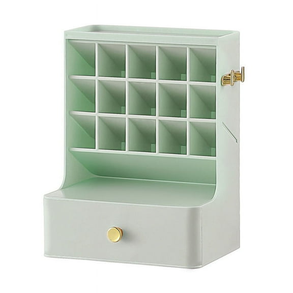 Three-Layer Desktop Cosmetic Organizer Bathroom Big Capacity Cosmetic Box Women Jewelry Lipstick Drawer Makeup Case C