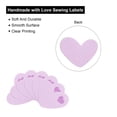 thumbnail image 3 of 20pcs Handmade PU Leather Heart Love Label Sewing Embossed Tag Embellishment for Clothes Jeans Bags Purple, 3 of 6