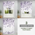 thumbnail image 3 of Tie Up Curtains for Windows Purple Leaves Valance Adjustable Balloon Curtain Farmhouses Leaf Branches Tie Up Shades for Kitchen Living Room Bedroom Privacy Curtain Drape 34x45 Inch, 3 of 9