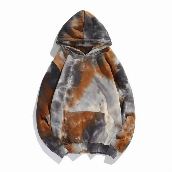 Unisex Tie-Dye Gradient Hoodie – Hip-Hop Loose Pullover Sweatshirt for Couples, Spring & Autumn