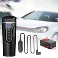 thumbnail image 1 of Tetera eléctrica para coche, taza calefactora de acero inoxidable, portátil, 24V/12V, tetera de viaje para coche, taza de café para viaje en avión , negro, 1 of 10