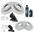 thumbnail image 2 of TRQ Front Rear Performance & Rotor & Metallic Brake Pad Kit w/Chemicals BKA17465 Fits select: 2002-2005 FORD EXPLORER, 2002-2005 MERCURY MOUNTAINEER, 2 of 6
