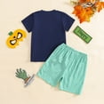 thumbnail image 5 of DHFJKG Kids Toddler Boys Halloween Outfits Short Sleeve Shorts Embroidered Pumpkin Design Lightweight Tshirt Shorts 2 Piece Set Toddler Litter Boys Leisure Outfits 12-18 Months, 5 of 6