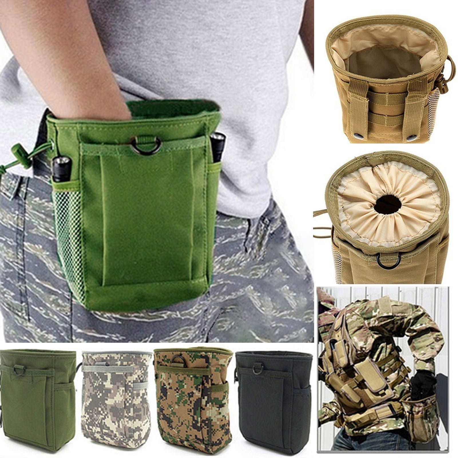 Outdoor Camping Hiking Pocket Phone Keys Holder Molle Pouch Sports Waist Bag 