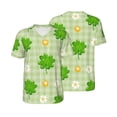 thumbnail image 3 of Daiia St Patrick's Day11 Mens Baseball Jersey Button Down Shirts Short Sleeve Sports Uniforms-Large, 3 of 9