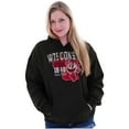 thumbnail image 3 of PACMAN Wisconsin State Leveling Up Hoodie Sweatshirt Women Men Brisco Brands S, 3 of 6