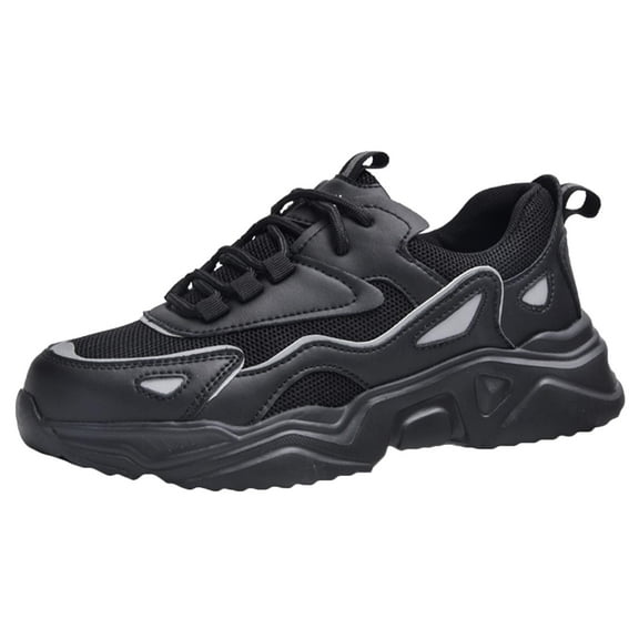 Steel Toe Cap Trainers Women's Safety Shoes, Lightweight Breathable Soft Bottom Industry Work Shoes, Utility Footwear