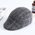 thumbnail image 3 of COCOpeaunt Fashion Unisex Stripe Autumn Spring Newsboy Caps Men Women Warm Tweed Octagonal Hat for Male Detective Hats Retro Flat Caps, 3 of 6