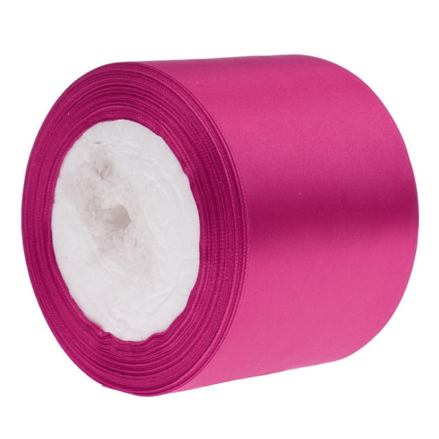 GUOOL Satin Ribbon Spool Craft Sewing Gift Packing Wedding Decoration Rose Red