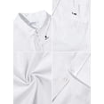 thumbnail image 4 of Camisa de lino JEKAOYI con botones, manga larga, blanca, 4 of 5