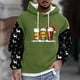thumbnail image 1 of Sudadera con capucha para hombre, estilo casual, con cuello redondo, estampado, manga larga, blusa de poliéster, 1 of 5