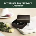 thumbnail image 2 of Dawhud Direct Small Jewelry Box - 6-Pack Cardboard Small Gift Boxes with Lids and Black Cushion - Ideal for Earrings, Bracelets, and Necklaces - Jewelry Packaging Boxes - 3.5 x 3.5 x 1-Inch (Bronze), 2 of 6
