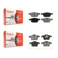 thumbnail image 1 of SIM Front Rear Semi-Metallic Brake Pads Kit for Car 2003-2014 Volvo XC90 with 328mm Diameter Rotor KSM-100156, 1 of 8