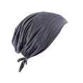 thumbnail image 2 of PEIXUN Women's Muslim Elastic Band Ethnic Hijab Solid Color Adjustable Small Cap Tube Cap Wrapped Turban Cap Lace Up, 2 of 3