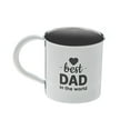 thumbnail image 1 of IH Casa Decor Stainless Steel Mug With Printing Best Dad In The World - Set of 2, 1 of 1