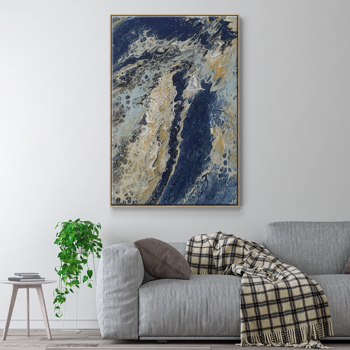 C39 Framed Premium Gallery Wrapped Canvas - Ready to Hang - 17 x 25 - Natural Wood Floating Frame
