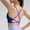 Blue, variant on Open Back Strappy Yoga Workout Bras for Women - Low Support Criss-Cross Sports Gym Bra Women Sports Bras Strappy Padded Medium Support Yoga Bra Workout Bra Workout Tops for Women Light Ashy S