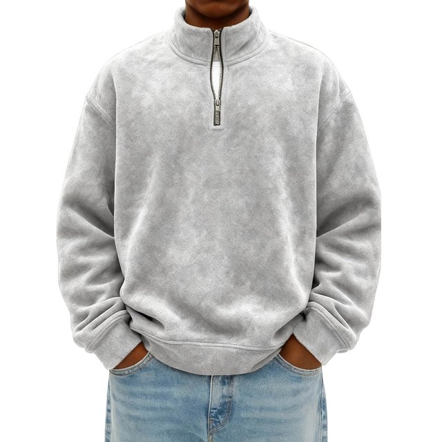 Ceisia Men's Long Sleeve Button Gift Collar Pocket Casual Polyester Versatile Fashion Shirt Top