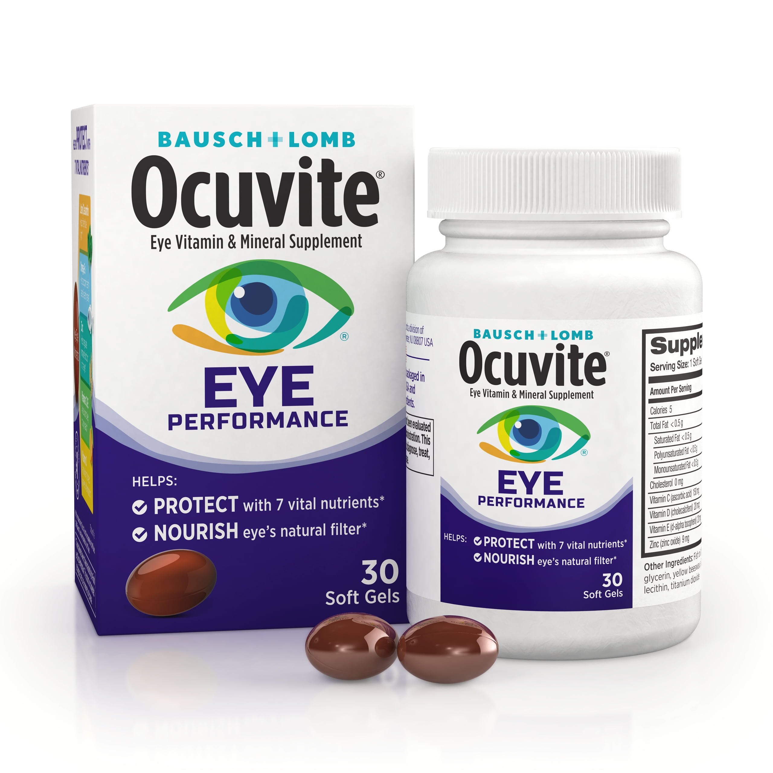 Buy ocuvite eye performance vitamin mineral supplement contains zinc