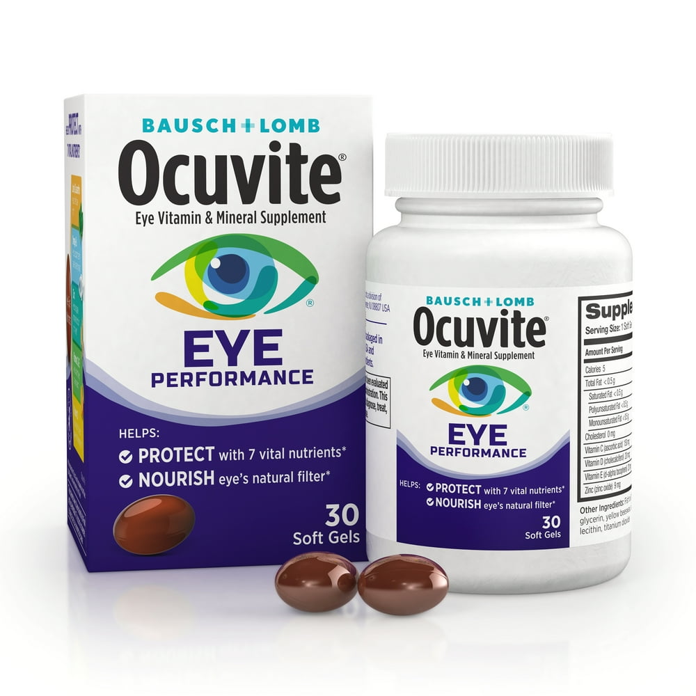 Ocuvite Eye Performance Vitamin & Mineral Supplement, Contains Zinc