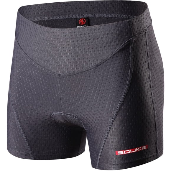Eco-daily Cycling Shorts Women's 3D Padded Bicycle Bike Biking Underwear Shorts Darkgrey