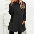 thumbnail image 4 of Sweaters For Women Hoodless Sweatshirt Winter Sweater Fleece Thickening Plus Size Coat Jacket Plush Warm And Comfortable For Christmas Daily Casual Work Autumn Winter Holidays M Womens Sweaters, 4 of 9