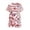 Red, variant on GobdXE Independence Day Girls 4th of July Outfit, Striped T-Shirt & Shorts 2-Piece Patriotic Set with Glitter Star Print for Kids Color:Red,Size:2-3 Years