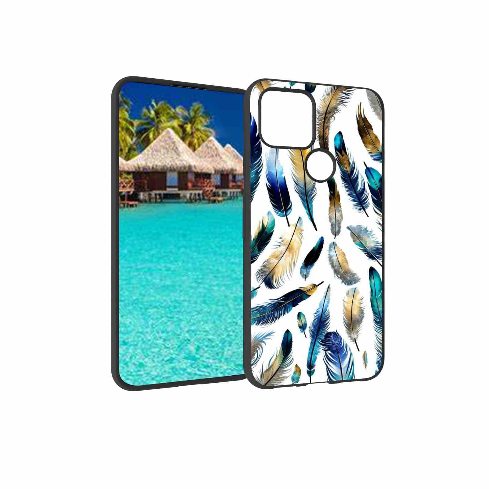 Feathers phone case for Google Pixel 5（2020） for Women Men Gifts,Soft