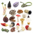 thumbnail image 3 of Simulation Montessori Around The World Building ,Mountain Plant Vegetable Fungi Mushroom Matsutake Model Figures Collection Toys, 3 of 5
