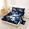 thumbnail image 2 of Erosebridal Cute Stars Unicorn Bed Sheets,3D Cartoon Magic Animal King Sheets For Kids Girls 4pcs, 2 of 6