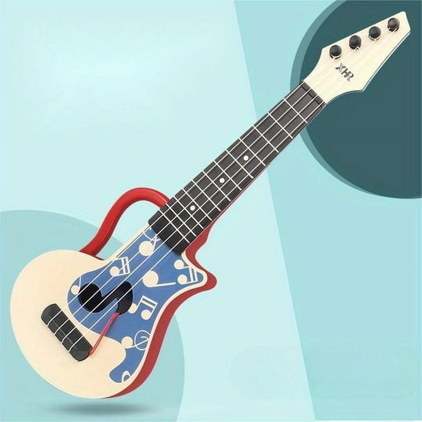 Children Can Play The Ukulele Portable Portable Guitar Enlightenment Beginners Guitar Toy Musical Instrument Can Be Twisted To Adjust The Sound Quality Is Full, Equipped With Picks For Easy Playing