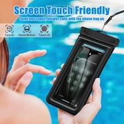 2 Pack Waterproof Floating Phone Pouch Cellphone Dry Bag Underwater Case, For , Samsung, Google, LG And More, Black