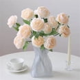 thumbnail image 2 of 24 ramos de peonías artificiales, flores artificiales, adecuadas for decoraciones modernas de hogar, cocina, oficina y fiestas., 2 of 2