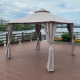 thumbnail image 6 of Harper & Bright Designs 10x10 Ft Outdoor Patio Garden Gazebo Canopy, Outdoor Shading, Gazebo Tent With Curtains, 6 of 9